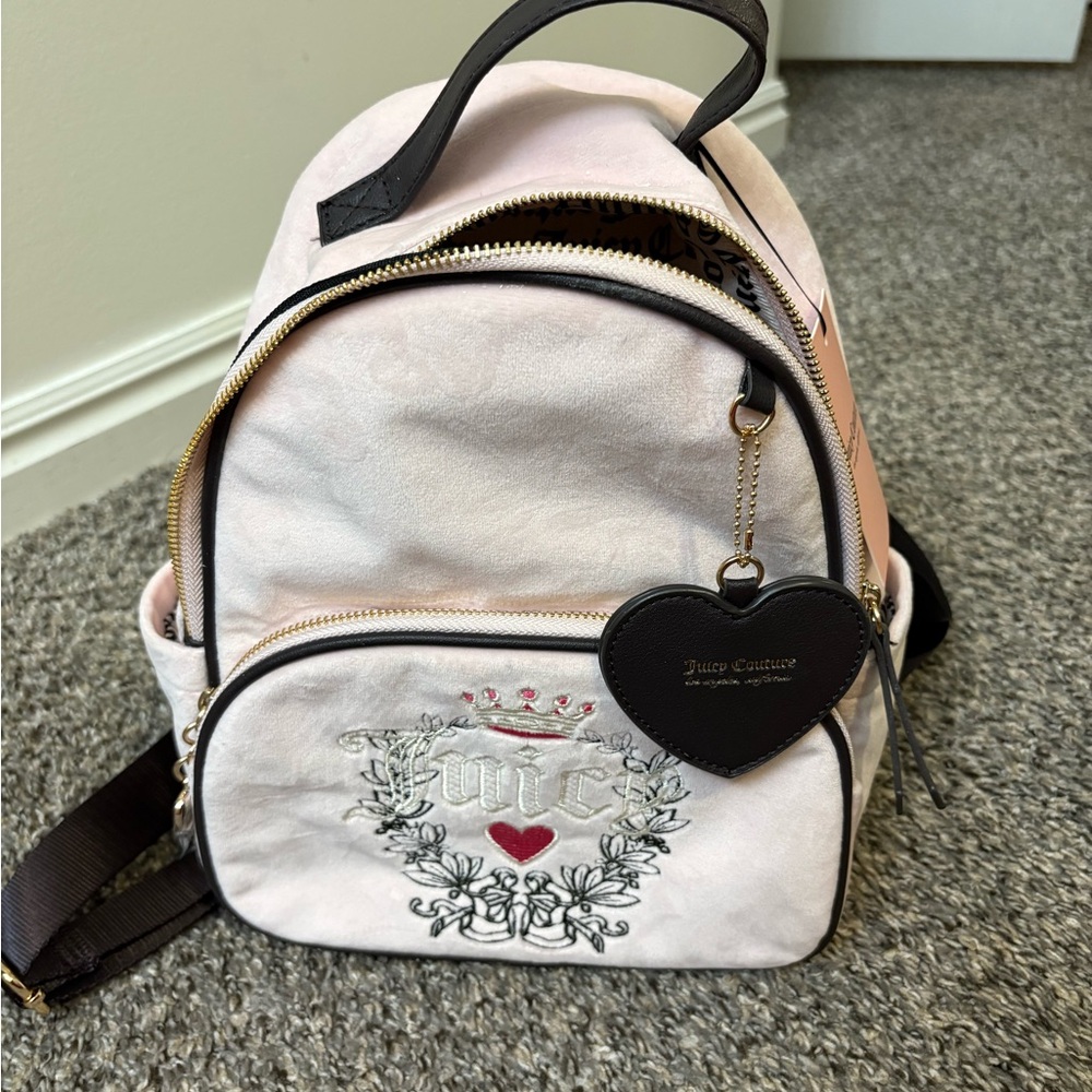 Juicy Couture Light Pink Embroidered Backpack
